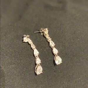 Elizabeth Taylor CZ Costume Earrings